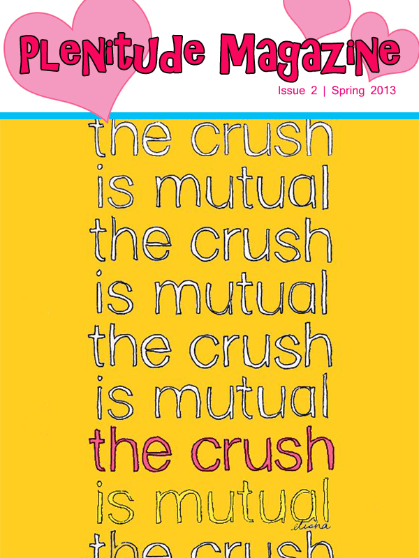 Crush is Mutual bigger hearts pink stroke